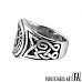 Viking Norse Runes Ring Futhark Pentagram and Celtic Knot Wiccan Ring
