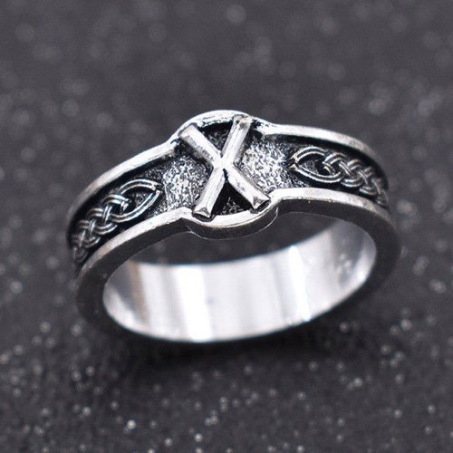 Viking Rune Ring Gebo - Norse Letter Ring