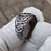 Black Sun Ring Viking Ring Urnes Style Norse Ring