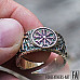 Helm of Awe Ring Viking Runes Hail Odin Norse Jewelry