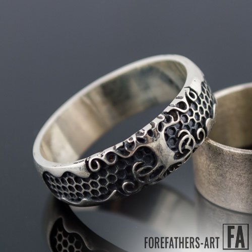 Yggdrasil Band Ring Viking Ring Norse Jewelry