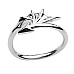 Occult Ring Devil Wing Gothic Engagement Ring