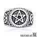 Pentagram Satanic Ring Pentacle Wiccan Ring