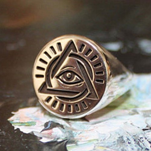 Wiccan Evil Eye Ring Third Eye Occult Ring