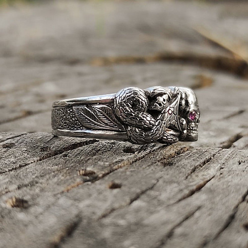 lekkage volume kwaliteit Wiccan Ring Snake Ouroboros Ring | Forefathers-art